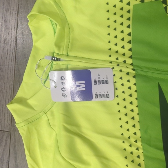 Qualidyne Men's Cycling Jersey Bike Shirt Long Sleeve Zip 3 Rear Pocket M NWT - Picture 3 of 4